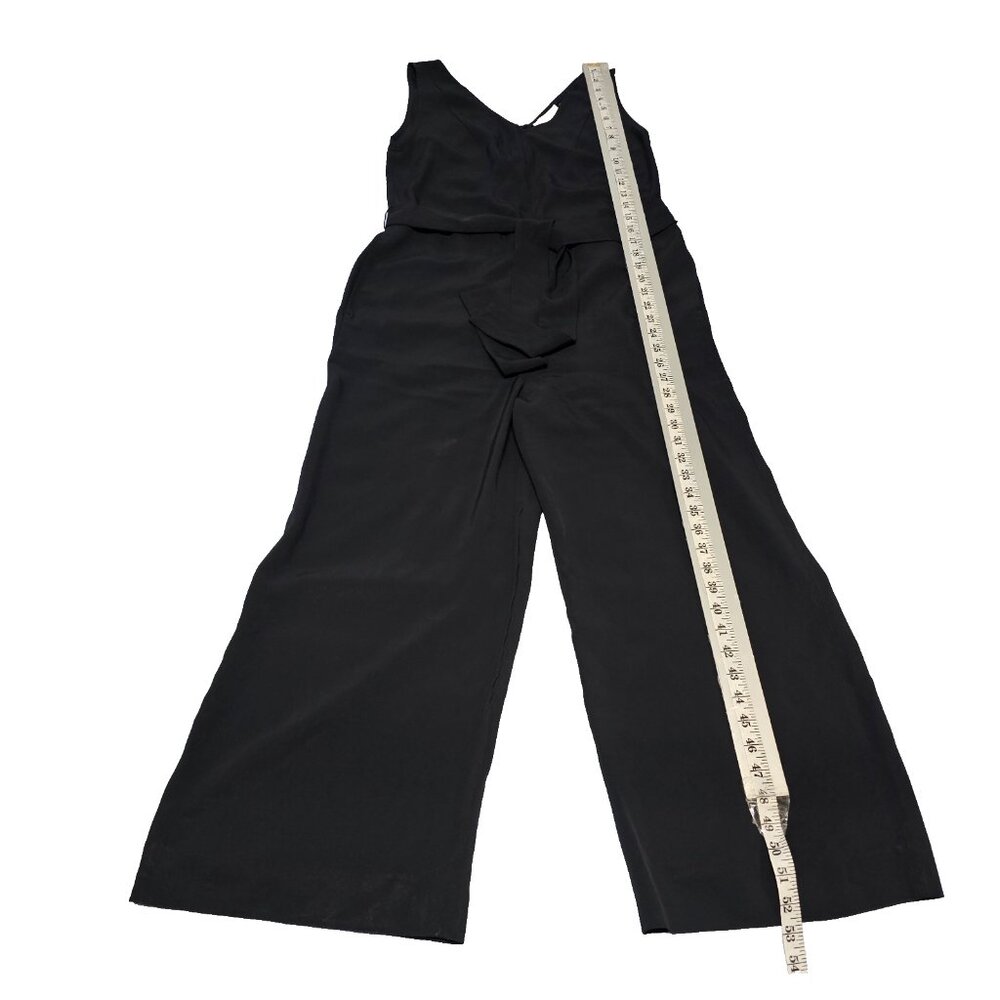 Everlane The Ultimate Crop Jumpsuit Women's Size 4 Black Wide Leg - Picture 8 of 14